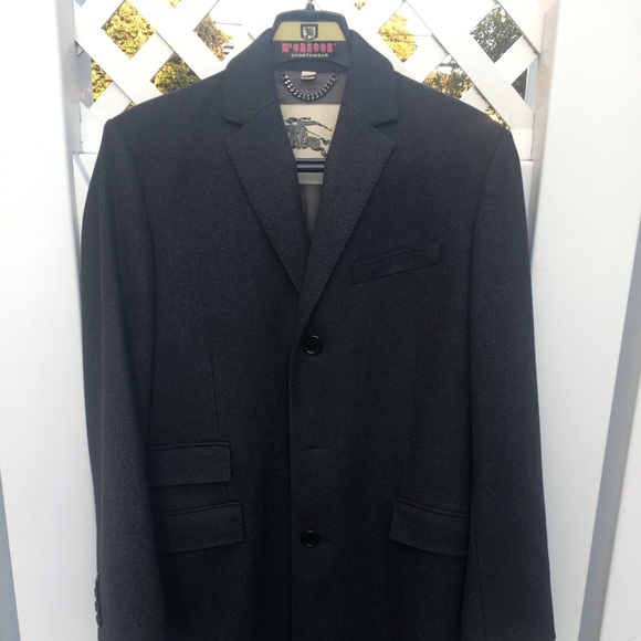 Men’s Burberry tailored Wool Coat Gray size 40 - Picture 10 of 10